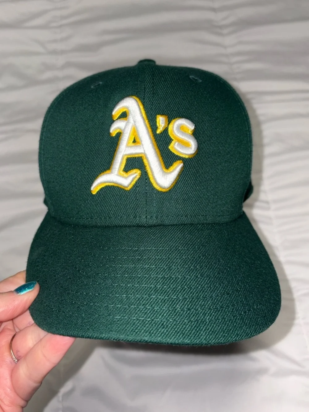 Oakland A’s Hat New Era Fitted 7 1/2 7.5 Baseball Cap